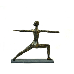 Rzeźba Figurka Kobieta Joga 30x35cm